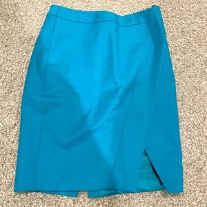 Karen Millen - Size 6 - Cotton asymmetric wrap, tailored pencil skirt